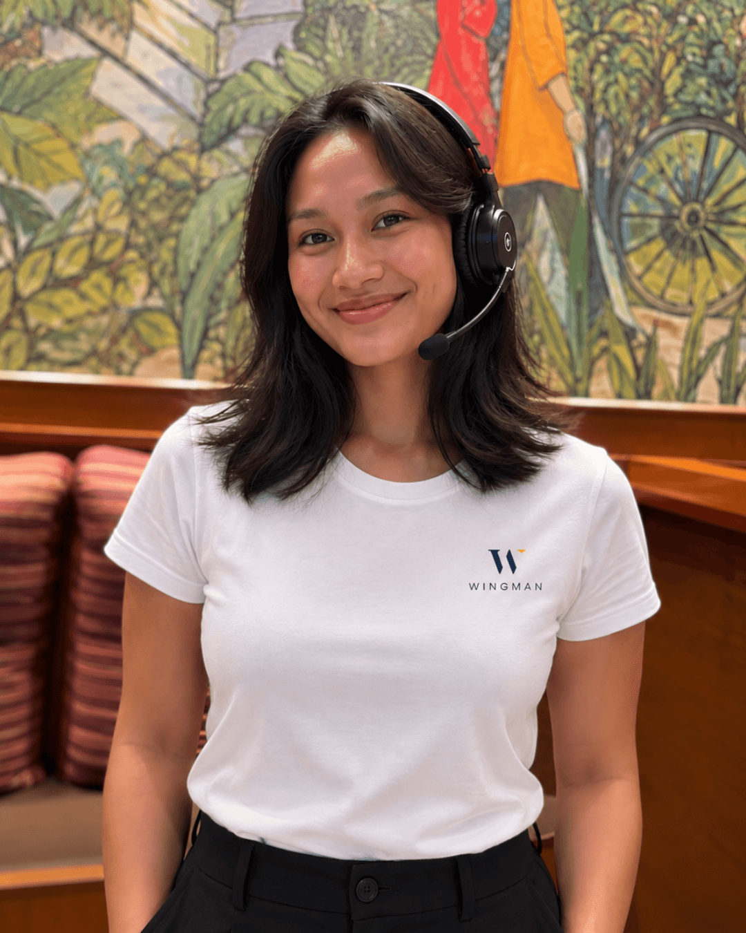 A Wingman Remote Professional on a support call